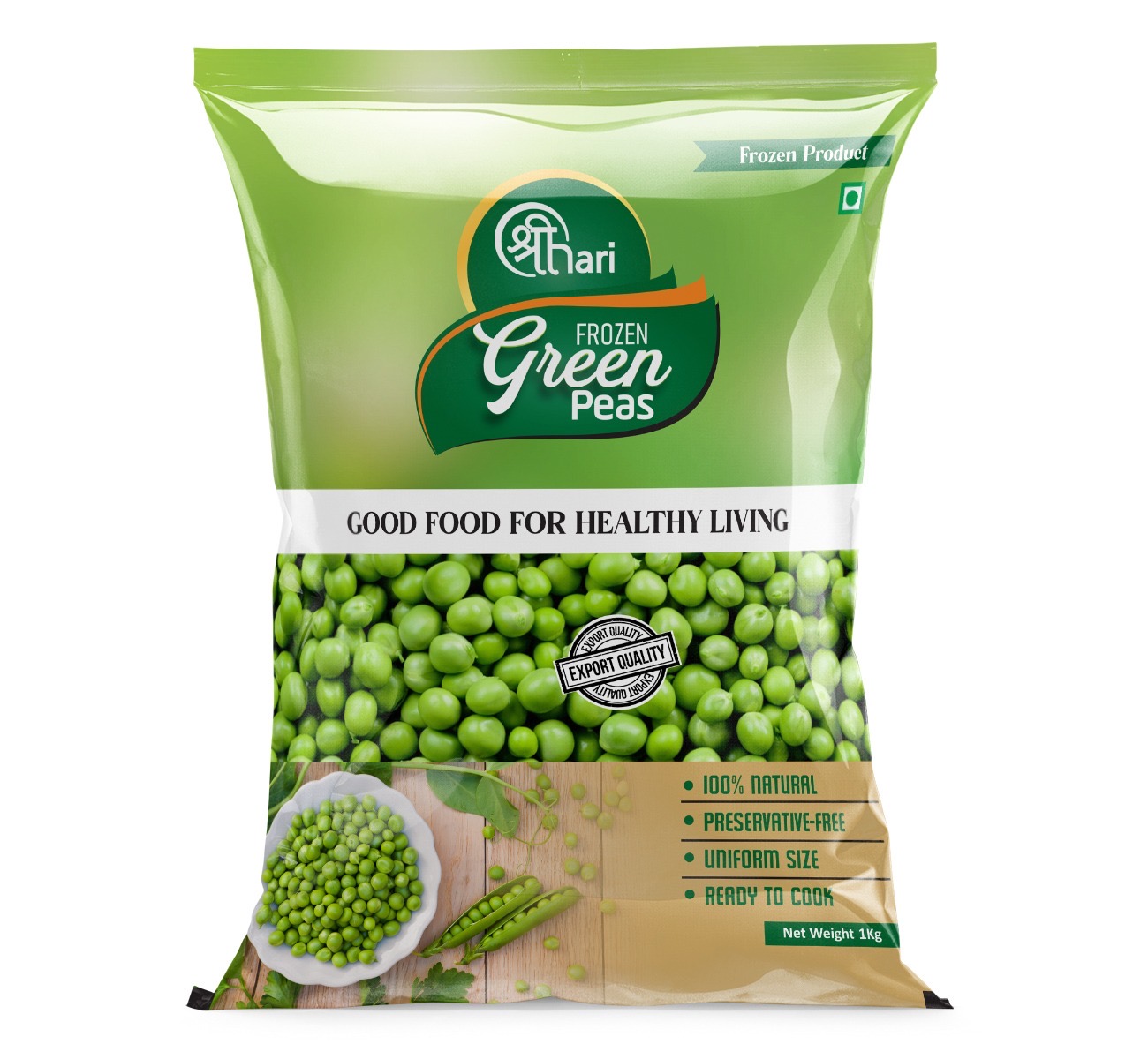 Frozen Green Peas 1kg